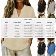 thumbnail image 3 of Hurxie Womens Puff Short Sleeve Sweater Tops Ruffle Henley Neck Spring Summer Pullover Dressy Casual Knit Shirts Brown,2XL, 3 of 7