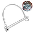 thumbnail image 4 of Universal D Shape Trailer Coupler Safety Hitch Pin Lock Heavy Duty towing Hook, 4 of 7