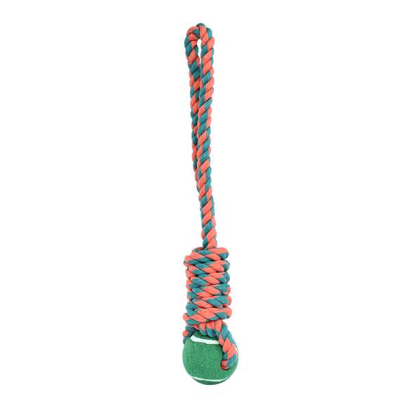 JUGUETE SOGA C/PELOTA Fancy Pets CON PELOTA