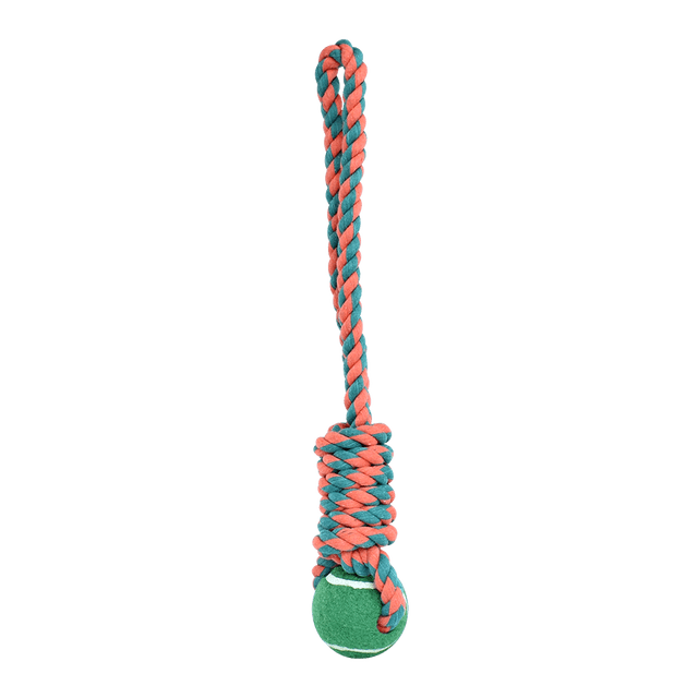 JUGUETE SOGA C/PELOTA Fancy Pets CON PELOTA