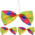 thumbnail image 1 of 3pcs Bowknot Clown Bow Ties Masquerade Performance Halloween Clown Costume Props, 1 of 9