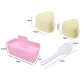 thumbnail image 4 of SharkTRUE Sushi Mold Maker New Food Press Non Stick Rectangular Tools Tools Sushi Japan Japa Kit Sushi Accessories KN Triangle, 4 of 10