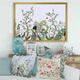 thumbnail image 3 of Designart 'Border With Peonies and Cranes In Chinoiserie Style' Traditional Framed Art Print, 3 of 4