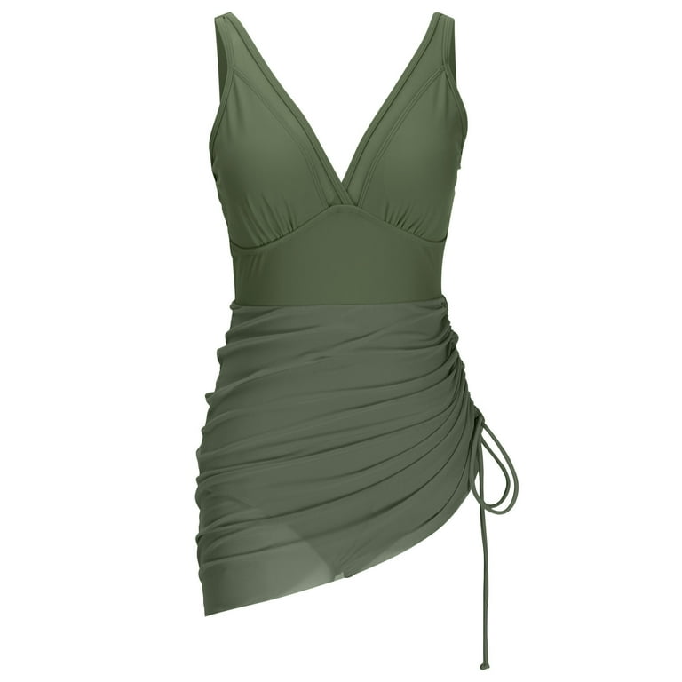 Delliss Women's Mesh One Piece Lace Skirt Swimdress Swimsuit Tummy Control V Neck Bathing Suit Drawstring Swimwear Set - Walmart.com Delliss Women's Mesh One Piece Lace Skirt Swimdress Swimsuit Tummy Control V Neck Bathing Suit Drawstring Swimwear Set - Walmart.com