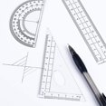thumbnail image 3 of Math Geometry Kit Math Geometry Kit 8pcs Geometry Tools Compasses Ruler Set Square Geometric Protractors Mechanical Pencils Eraser in Stylish Storage, 3 of 5