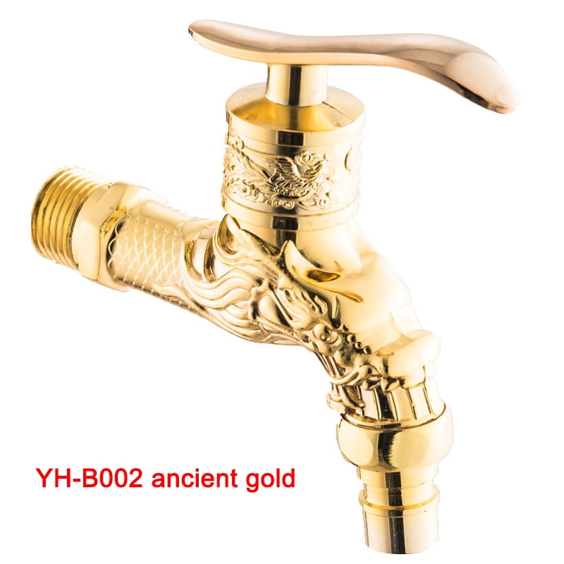 Retro Vintage Carved Home Sink Garden Single Faucet Water Tap