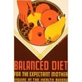 thumbnail image 3 of WPA 11x14 Black Modern Framed Museum Art Print Titled - Balanced diet for the expectant mother., 3 of 5