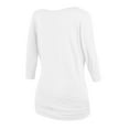thumbnail image 2 of Matchstick Women's 3/4 Dolman Sleeve Banded Waist T-Shirt Solid Tunic Top (S-3XL), 2 of 4