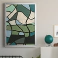 thumbnail image 5 of Multicolor Stained Glass II Premium Framed Print, in Gold, Black, or Silver - Ready to Hang, 5 of 9