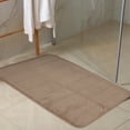 thumbnail image 2 of Alfombrilla de baño de espuma viscoelástica Unique Bargains 2 uds. Antideslizante Lavable a máquina Marrón 40x60cm 50x80cm, 2 of 7