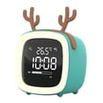 thumbnail image 1 of Waroomhouse Cartoon Rabbit Ear Shape Rechargeable Digital Display LED Nigh Light Alarm Clock, 1 of 7