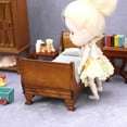 thumbnail image 4 of 1/12 Scale Dollhouses Miniature Bed for Imaginative Dollhouses Scene Displaying, 4 of 12