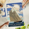 thumbnail image 3 of Lantern Press 1000 Piece Jigsaw Puzzle, Port of Everett, Washington, Bluenose II, 3 of 5