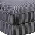 thumbnail image 3 of Joana Cocktail Ottoman- Dark Gray Wide Welt Corduroy Fabric- 37 Inch, 3 of 5