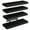 4pcs-Black, variant on BIBEARBIBEAR 4/8pcs Floating Shelves (Rustic Finish) - Invisible Brackets. Rustic Brown/Black/White/Gray, for Home/Bathroom/Living Room/Kitchen. Wall Decor, fits Halloween/Christmas
