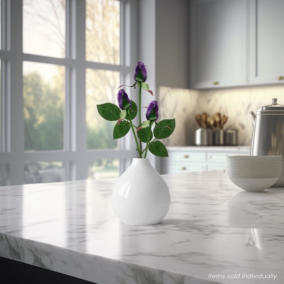 Allstate Long Stem Single Rose Bud Artificial Floral Spray - 23" - Deep Purple