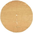 thumbnail image 1 of 60-Inch Christmas Tree Skirt - Rustic Burlap Xmas Tree Decoration, Jute Christmas Tree Decor, Brown, 1 of 8