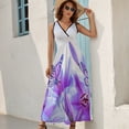 thumbnail image 5 of Purple Butterfly Sleeveless Dress Summer Women Clothes Dress for Pregnant Women Dresses, 5 of 9