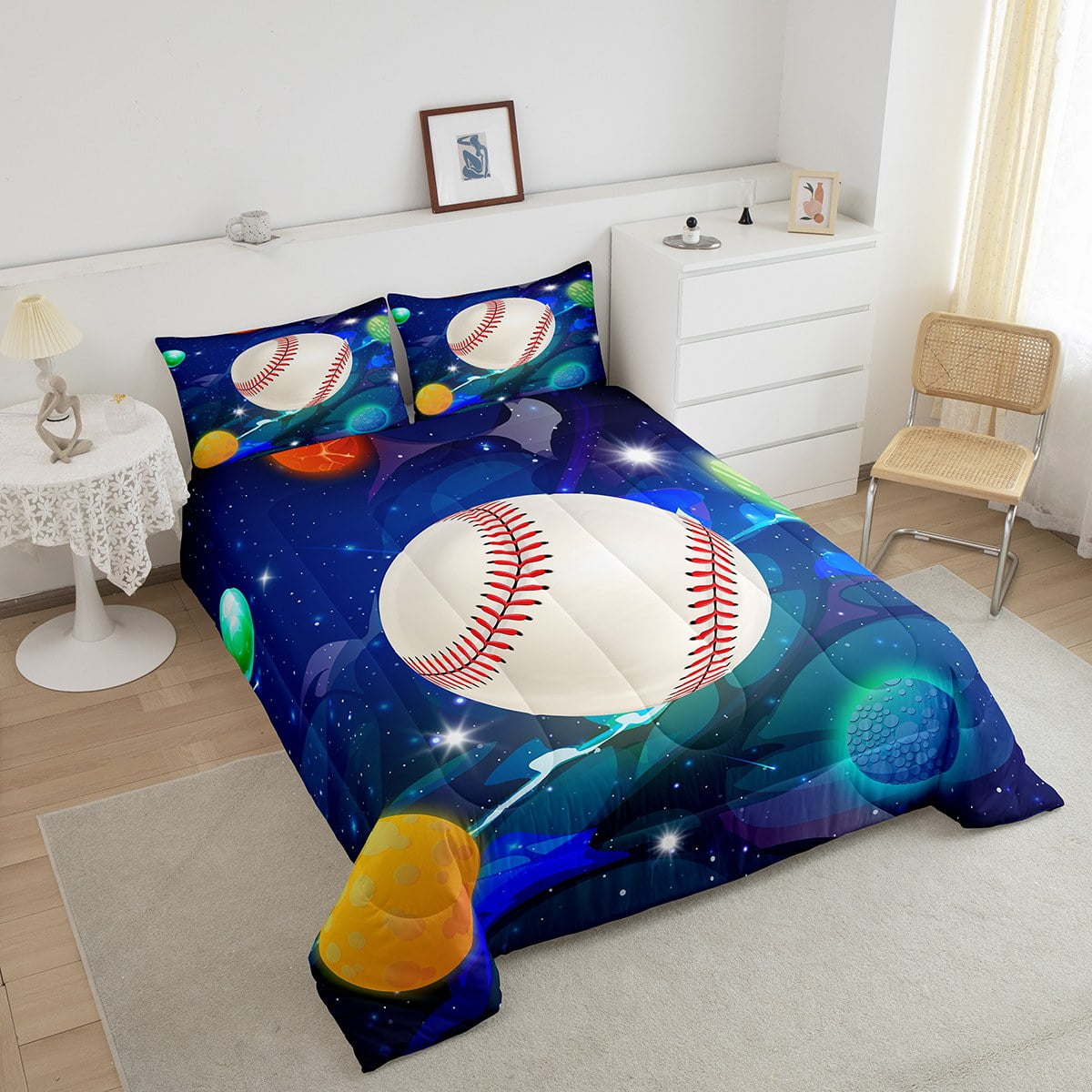 Queen size baseball comforter 2025