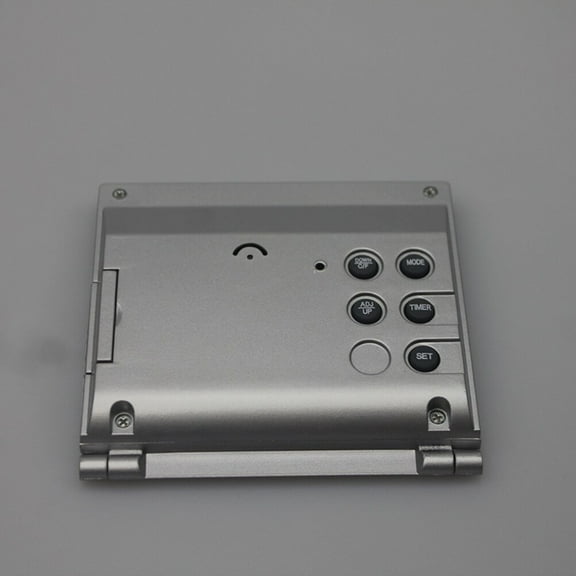 unbranded  Perpetual Calendar Alarm Clock Battery Travel Digital Wall Small Silver