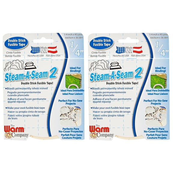 2-PACK - Warm Company Steam-A-Seam 2 Fusible Web -.25"x40yd