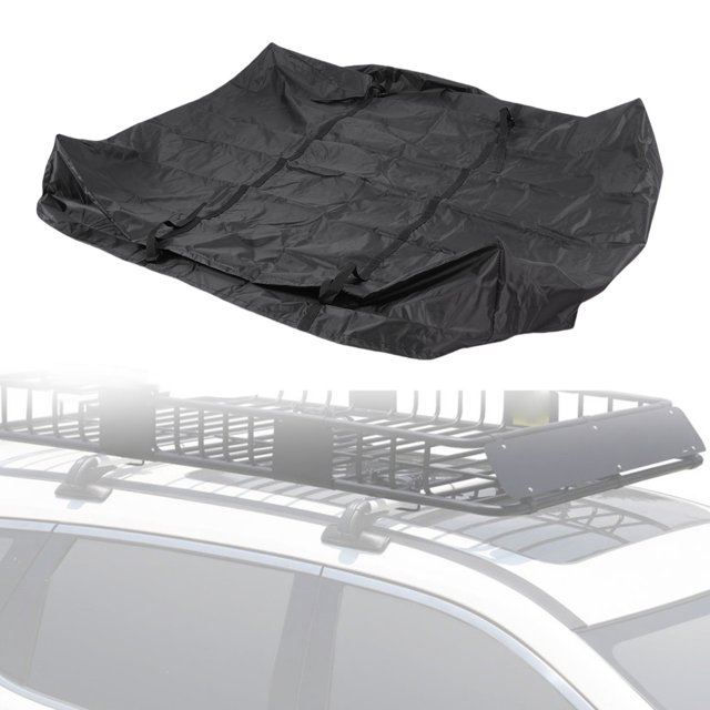 Car Roof Luggage Compartment Cover, Car Top Rack Cover Foldable Rainproof for Outdoor