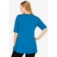 thumbnail image 6 of Jessica London Women's Plus Size Stretch Knit Pleated Tunic, 6 of 6