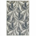 thumbnail image 1 of Trans-Ocean Imports RVI69764647 6 ft. 6 in. x 9 ft. 3 in. Liora Manne Riviera Leaf Indoor & Outdoor Rug Wilton Woven Rectangular Rug - Grey, 1 of 1