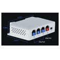 thumbnail image 4 of 3 Pcs 4 Ports 1 à 3 Ports Extendeur PoE Passif Cascadable IEEE802.3Af 100Mbs pour Transmission IP Répéteur Switch NVR IP, 3 x Extendeur Réseau, Blanc, 4 of 8
