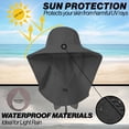 thumbnail image 2 of UPF 50+ Sun Protection Hat for Women's Female Adult UV Solar Protection Wide Brim Outdoor Beach Fishing Bucket Bonnie Cap Visor with Neck Flap Breathable Mesh Lightweight Foldable Windproof A Black, 2 of 5