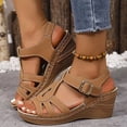 thumbnail image 2 of DAFEI Sandales Femmes Habillées à Plateforme Compensée Sandales Légères d'Été à Bride Sandales Décontractées de Vacances Augmenter la Hauteur Chaussures Rétro de Villégiature, 2 of 7