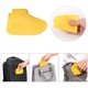 thumbnail image 5 of Fundas impermeables de silicona para zapatos, reutilizables, plegables, antideslizantes, con cremallera, protectores de zapatos, chanclos de lluvia para niños, hombres y mujeres (1 par) brillar necesidades diarias, 5 of 6