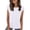 #314-White, variant on Craaazy Women's Casual Solid Color Crew Neck Cap Sleeve T-Shirt Loose Fit Comfy Breathable Top for Daily Wear Gifts