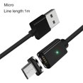 thumbnail image 1 of Essager Phone Cable de carga rápida Sincronización de datos de teléfono móvil Cable de diseño trenzado, Negro, para Android, 1 m Kearding EL5296-07, 1 of 2