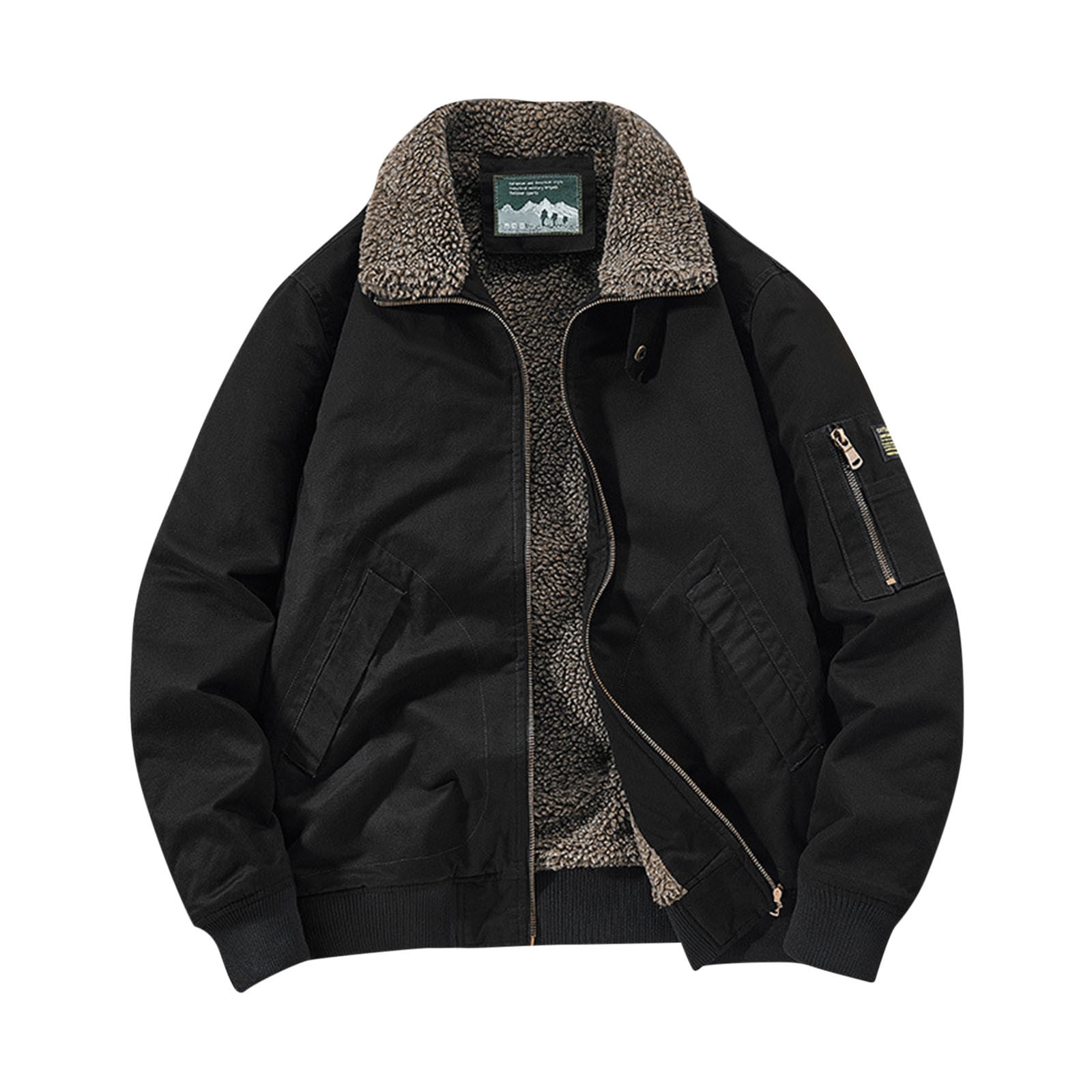 Zpanxa Men's Quilted Stand Collar Jacket Thermal Lock Padding