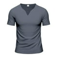 thumbnail image 2 of kamemir Comfort Colors Tshirt Men’s Lightweight T-Shirts Cotton Crew Neck Regular Fit Solid Tee Grey,2XL, 2 of 6