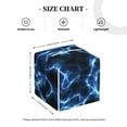 thumbnail image 3 of Picia Blue Lightning Pattern Tissue Box Cover,PVC Leather Square Holder,Tissue Box Holder with Magnetic Bottom,Facial Paper Organizer Dispenser-5.2"X5.2"X5.2", 3 of 8