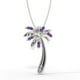 thumbnail image 4 of Collar Silver Smile de plata de ley 925 con colgante de amatista, 4 of 7