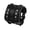 Brown, variant on Extra Wide Mens Leather Bracelet Genuine Black Leather Bangle with Two Buckle Clasps