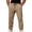 Khaki, variant on Jogger Pants for Men with Zipper Ankle Loose Fit Athletic Sweatpants Outdoor Black L