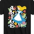thumbnail image 3 of Disney - Alice In Wonderland - Alice Botanical - Toddler & Youth Short Sleeve Graphic T-Shirt, 3 of 5