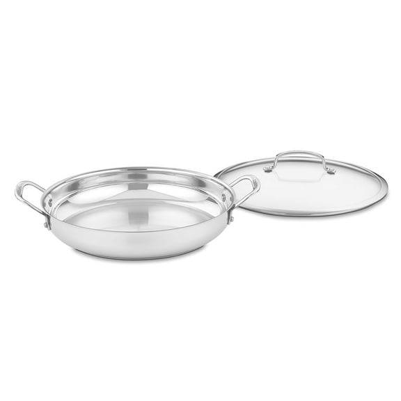 Cuisinart Contour Stainless Steel 12" Everyday Pan W/Cover