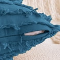 thumbnail image 3 of Pieza Boho Trim Throw Pillow Algodón Lino Sofá Throw Pillow para Sofá, Sofá, Cottage Throw Pillow para Sala de Estar 12 x 20, 3 of 5