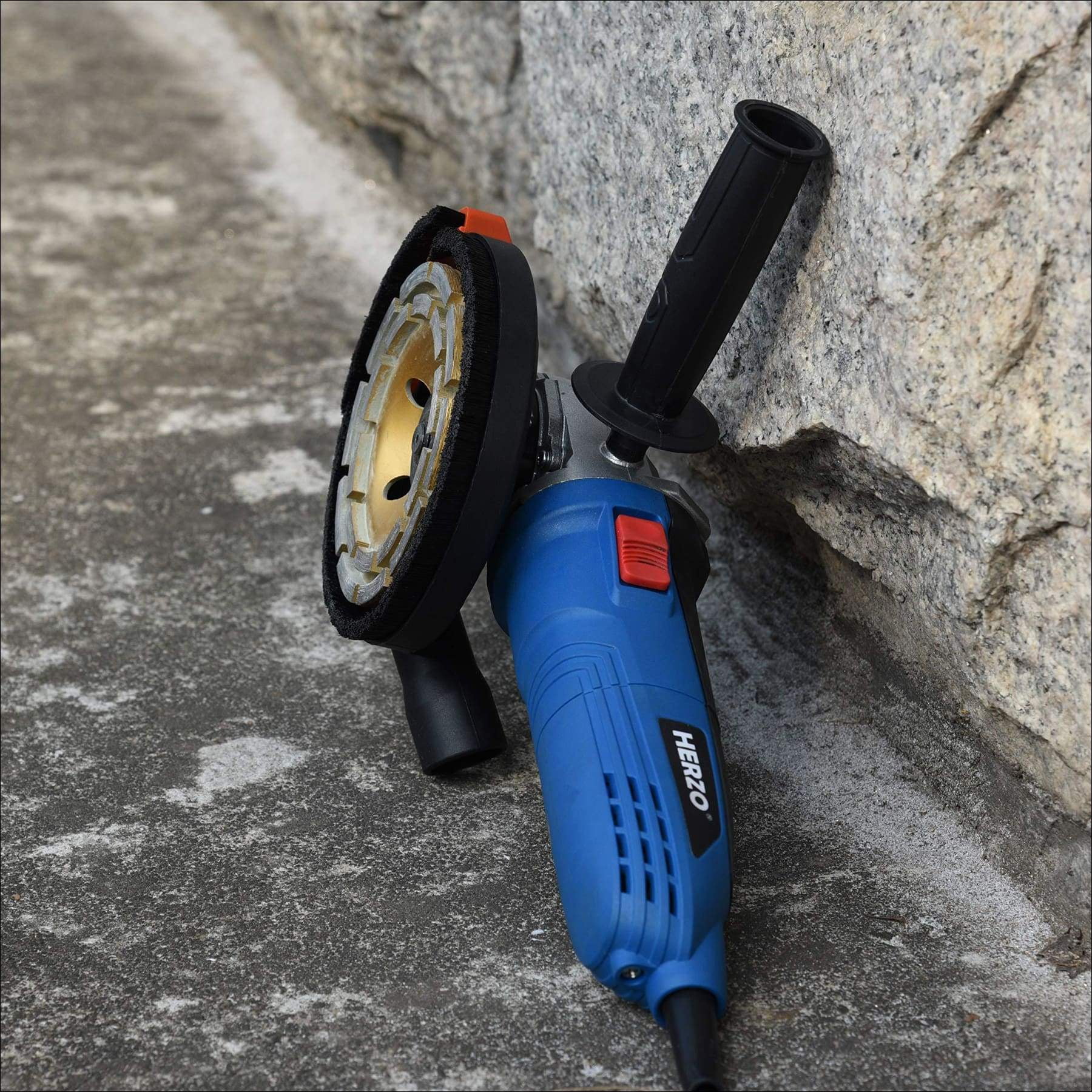 HERZO Universal Surface Grinding Dust Shroud for Angle Grinder 7 Inch
