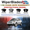 thumbnail image 2 of 2012 Toyota RAV4 Beam Wiper Blades Wipers w/1yr Warranty (Set of 3) w/Rear Wiper (WiperBladesUSA), 2 of 5