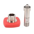 thumbnail image 2 of Convertidor de tanque de CO2 inoxidable sin fugas acero inoxidable operación segura fácil instalación adaptador de cilindro G5/8 a M16x15 para recarga ANGGREK Otros, 2 of 8