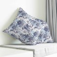 thumbnail image 3 of Blue Floral Pillow Covers 20x20 Inch Decorative Throw Pillow Cover, Spring Botanical Flowers Leaves Vintage Sofa Pillowcases Accent Cushion Case Home Decor Bedroom Living Room, 3 of 6
