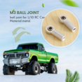thumbnail image 4 of 10Pcs Metal M3 Link Tie Rod End Ball Joint for 1/10 RC Car Crawler AXIAL SCX10 D90 D110 Tamiya CC01, 4 of 5