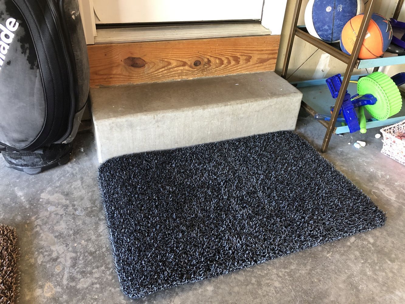 Clean Machine High Traffic AstroTurf Scraper Doormat 23.5 x 35.5 inch Charcoal Gray Outdoor Use