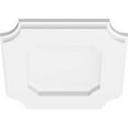 thumbnail image 3 of Ekena Millwork CMP40LE2-03000 40 in. OD x 3 in. ID Square Locke Architectural Grade PVC Contemporary Ceiling Medallion - 2 Piece, 3 of 5
